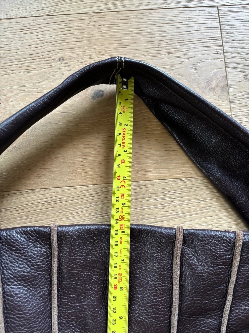 EUC Chocolate Brown Genuine Leather Hobo Shoulder Bag, Charles David Marselles